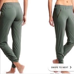 Army green athlete aspire joggers